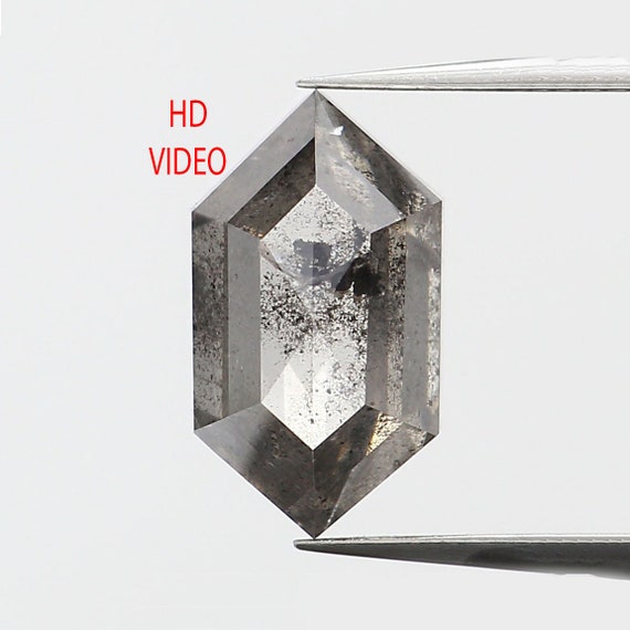 1.11 CT Natural Loose Diamond Hexagon Diamond Salt And Etsy