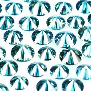 Natural Loose Diamond Round Shape Blue Color SI1 VS1 Clarity Diamond 0.90 to 3.10 MM Natural Round Brilliant Cut Diamond Q32 image 8
