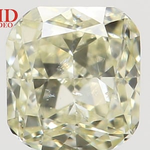 Natural Loose Diamond Cushion Yellow Color SI1 Clarity 3.10 MM 0.17 Ct KR1429
