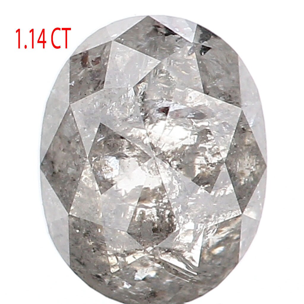 1 14 Ct Natural Loose Diamond Oval Diamond Grey Diamond Etsy Australia