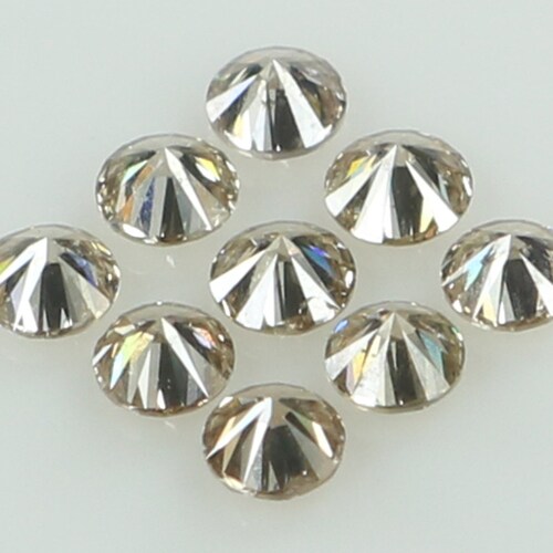 Natural Loose Diamond Round Brown Color SI2 Clarity 9 Pcs shops 0.46 Ct L6559
