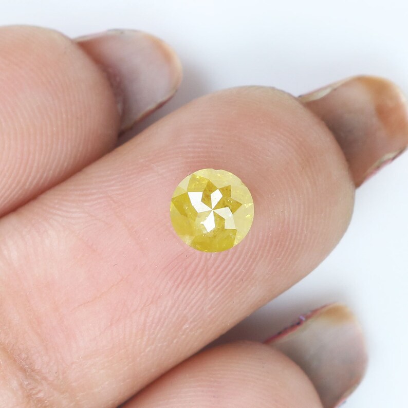 0.81 CT Natural Loose Diamond Round Rose Cut Yellow Color 5.05 MM L9150