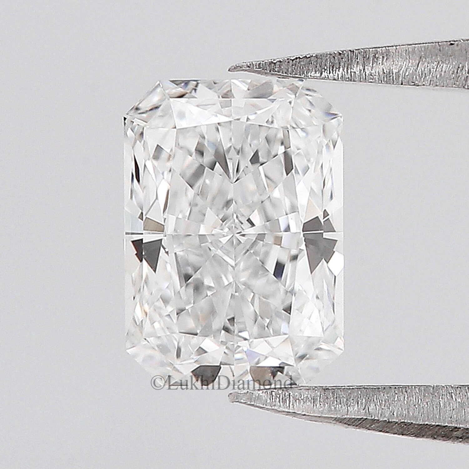 Radiant Cut Lab Igi Diamond Ring Etsy UK