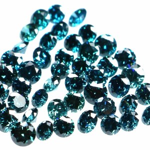 Natural Loose Diamond Round Shape Blue Color SI1 VS1 Clarity Diamond 0.90 to 3.10 MM Natural Round Brilliant Cut Diamond Q32 image 2