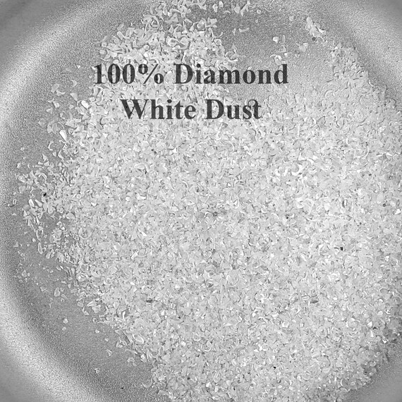 10 CT Natural White Diamond Dust Faceted Chips Crushed Powder Loose Natural Diamond For Jewelry Making Inlay Resin Art Craft Supply Q93