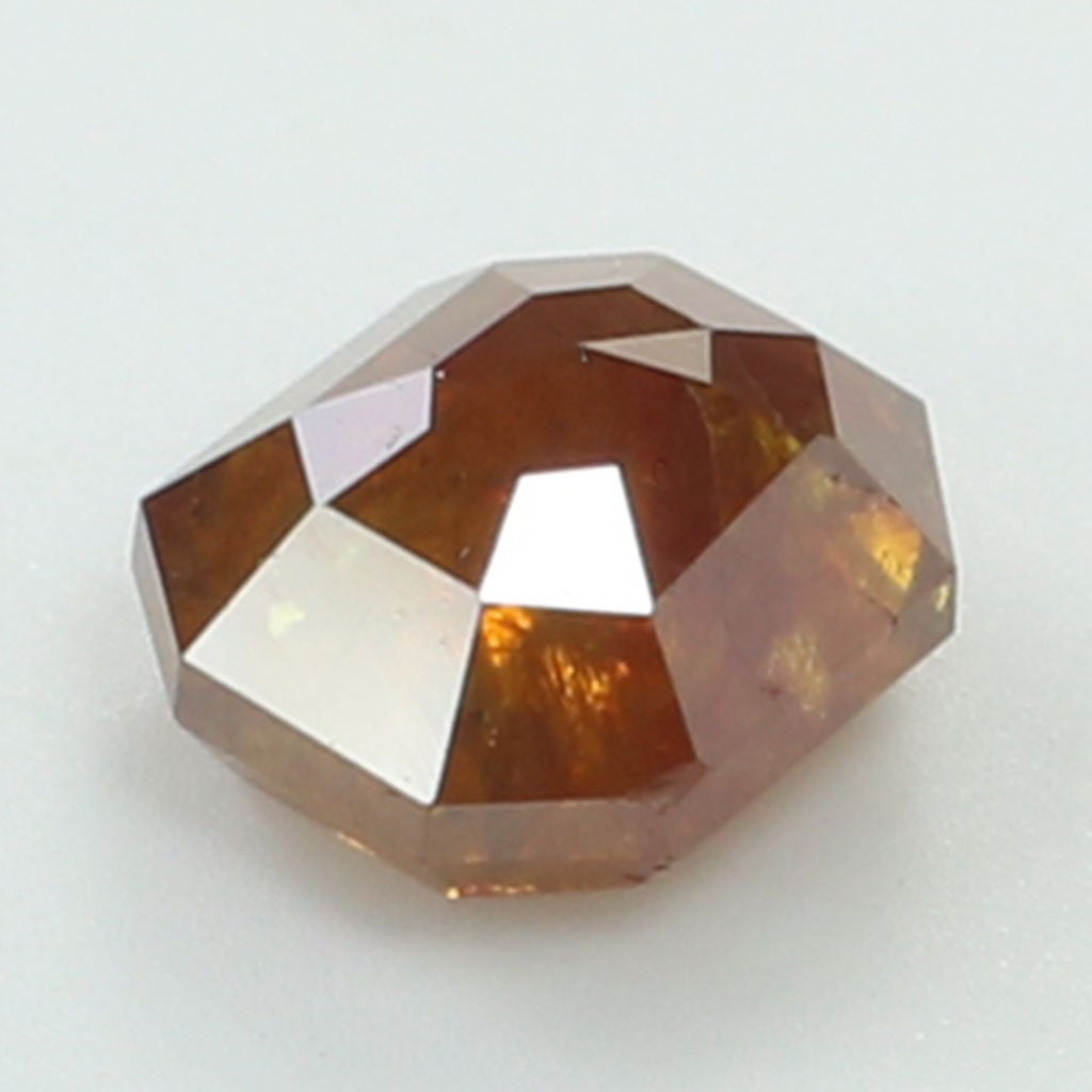 0.94 CT Natural Loose Diamond Emerald Brown Color 5.85 MM Etsy