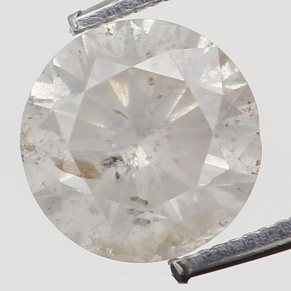 0.54 Ct Natural Loose Diamond Milky White Diamond Round Etsy