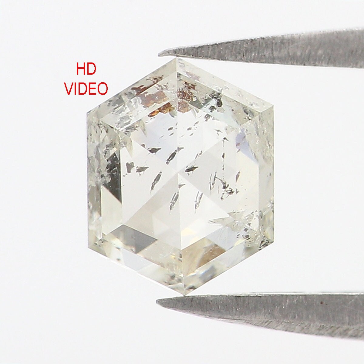 1.12 CT Natural Loose Hexagon Shape Diamond White - J