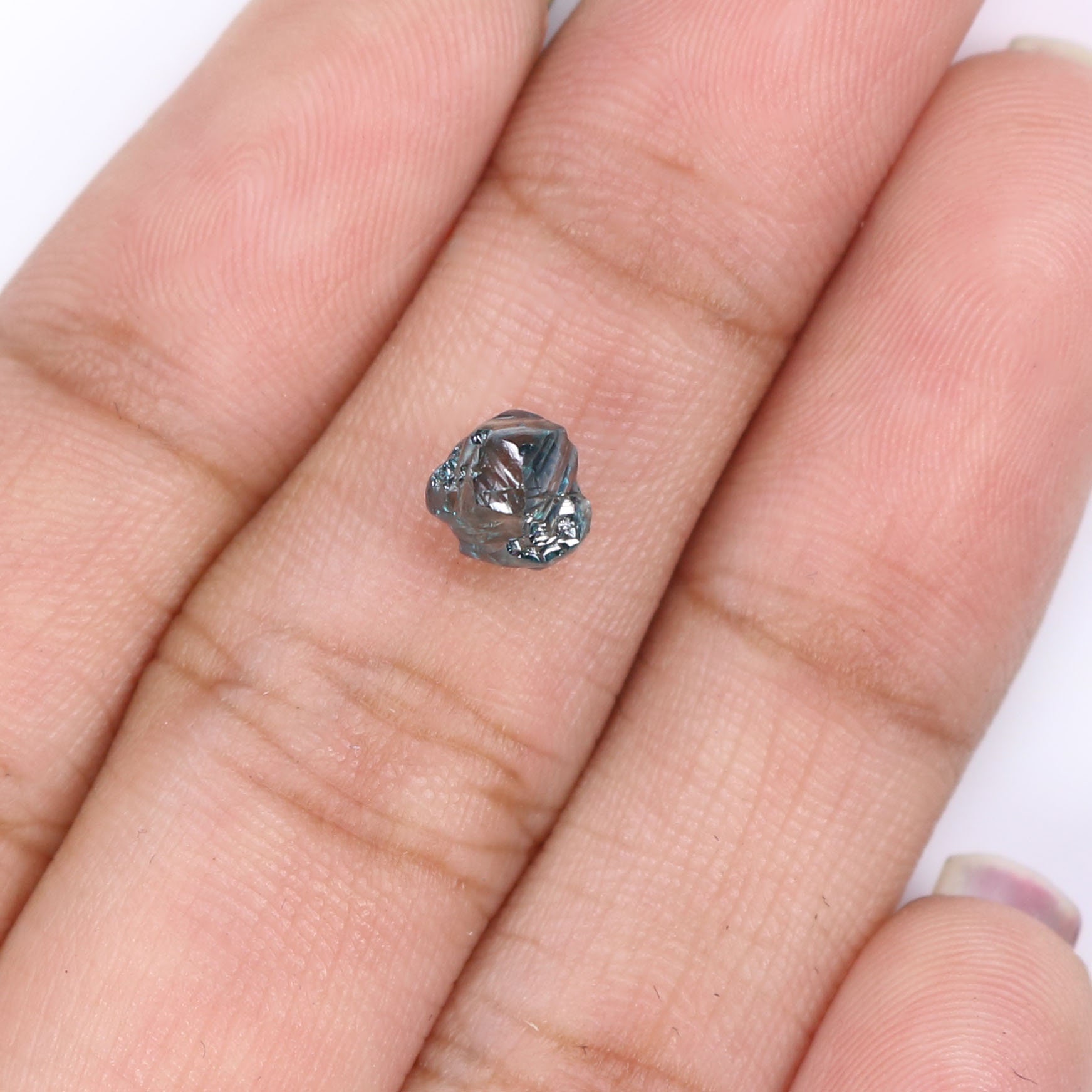 Natural Loose Rough Blue Color Diamond 1.27 CT 6.05 MM Rough Natural Loose Rough Blue Color Diamond 1.27 CT 6.05 MM Rough