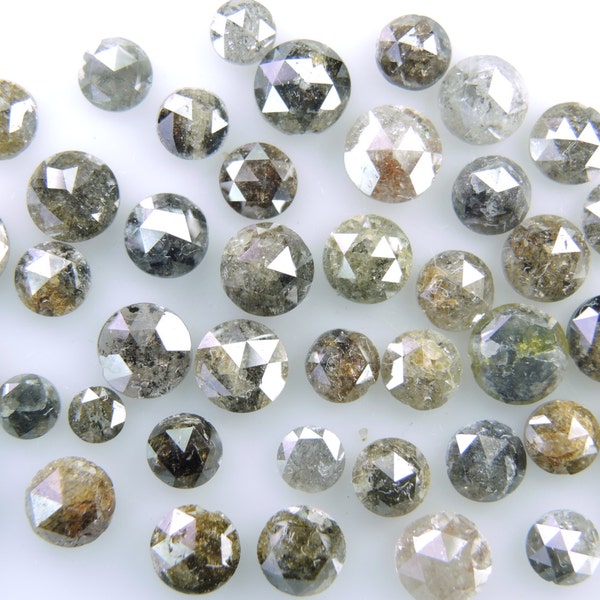 Natural Loose Diamond Round Rose Cut Fancy Mix Color Low Price 2.00 to 5.00 MM 1.00 Ct Lot Q71