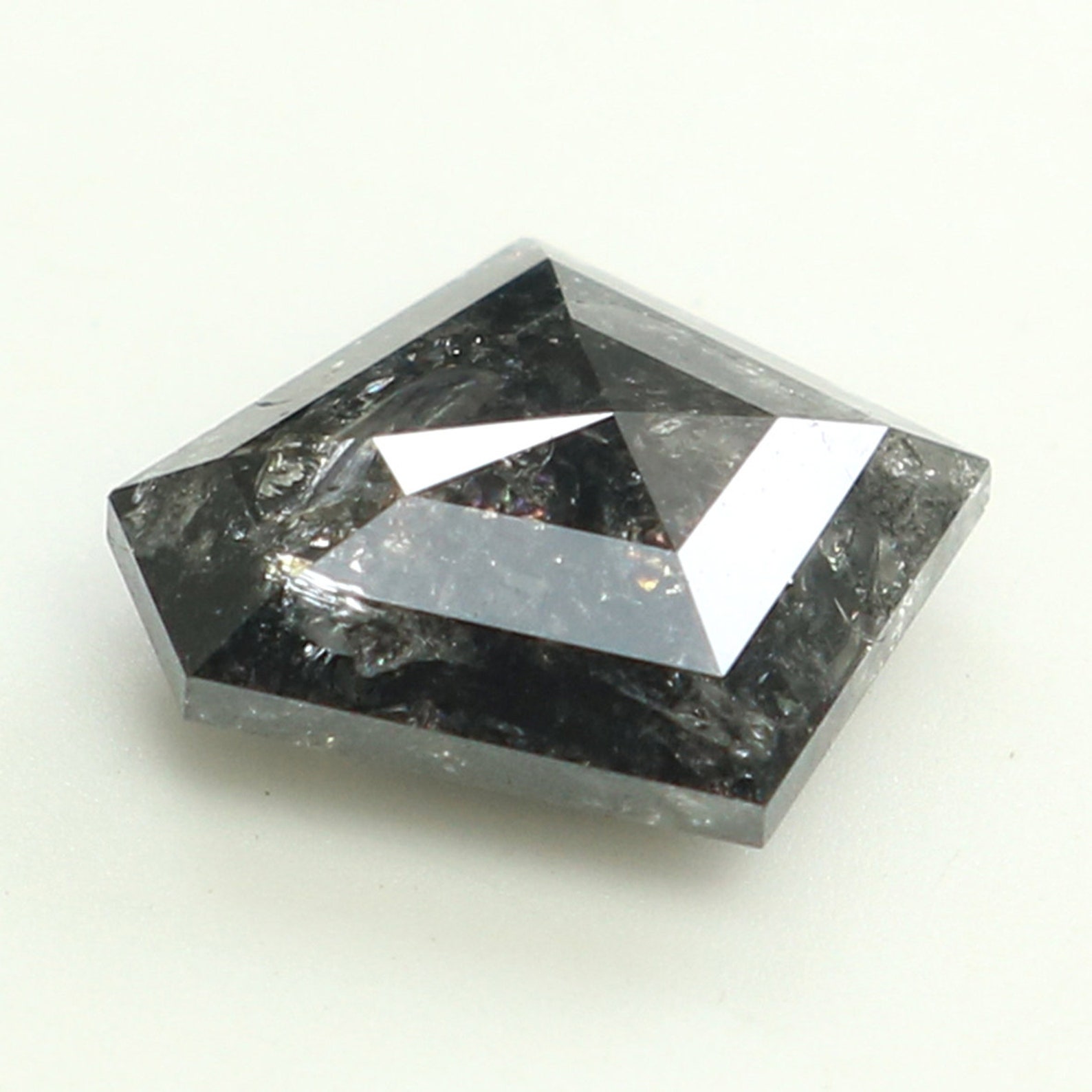 1.47 CT Natural Loose Diamond Pentagon Cut Diamond Black | Etsy