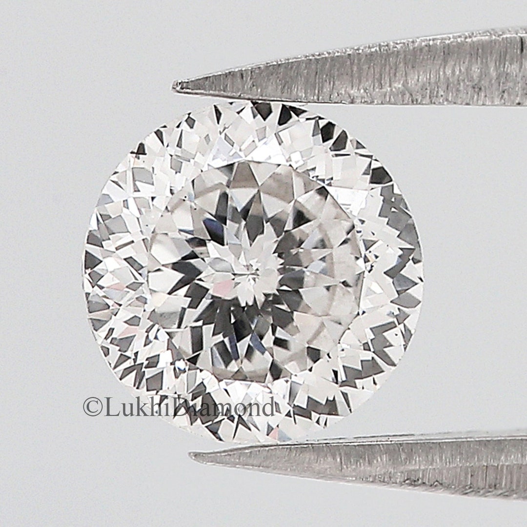 6 MM Round Portuguese Cut Diamond Lab Grown Diamond Lab Created Loose Diamond Round CVD Diamond