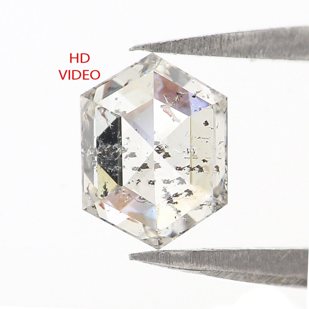 Natural Loose Hexagon Diamond White G Color 1.00 CT 6.90 MM Etsy