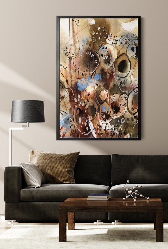 modern abstract wall art Abstract Painting, Earth Tones Wall Hanging Decor, Abstract Canvas modern abstract wall art Abstract Painting, Earth Tones Wall Hanging Decor, Abstract Canvas