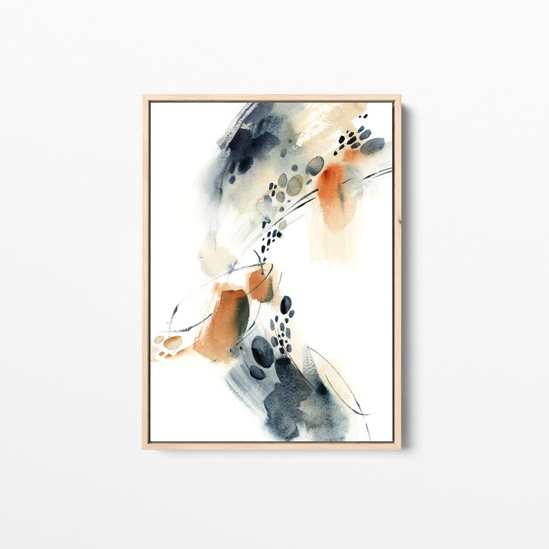 Abstract Painting Set of 4 Gallery Wall Art Canvas Art Etsy