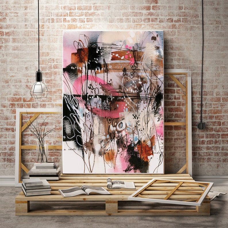 Extra Large Size Canvas Art Print Contemporary Artwork Etsy