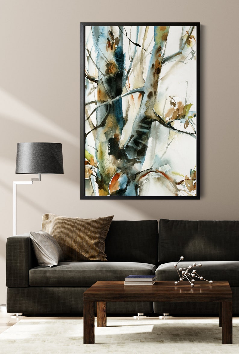 Tree Print Nature Landscape Print Canvas Art Print Trees - Etsy