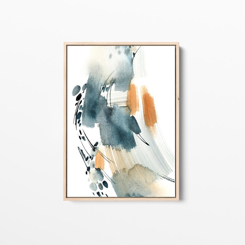 Abstract Painting Set of 4 Gallery Wall Art Canvas Art Etsy