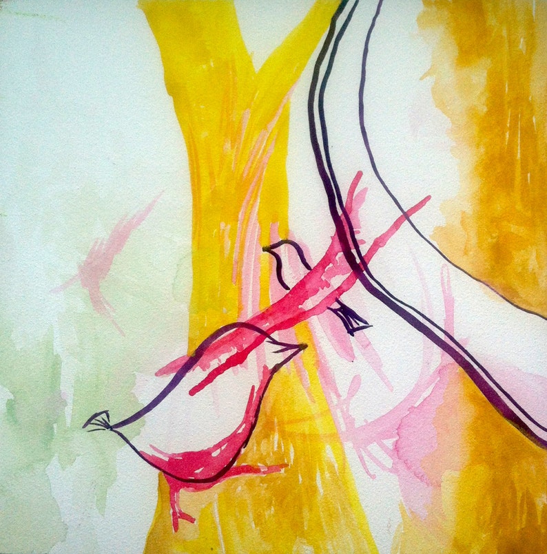 Acrylic painting on 6 x 6 gesso board Etsy