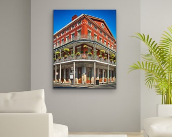 New Orleans Art LOWER PONTALBA French Quarter Architecture Ironwork Balcony Shutters Nola artist