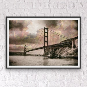 Golden Gate Bridge Fine Art Photograph: San Francisco Travel Print