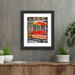 New Orleans Art Print: Lucky Dog Cart, Jackson Square Photography