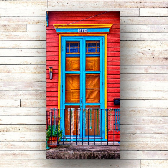 New Orleans Art Bead Fencenola French Quarter Doors Architecture New Orleans Photography Louisiana Art Deep Cradled Wood Panel