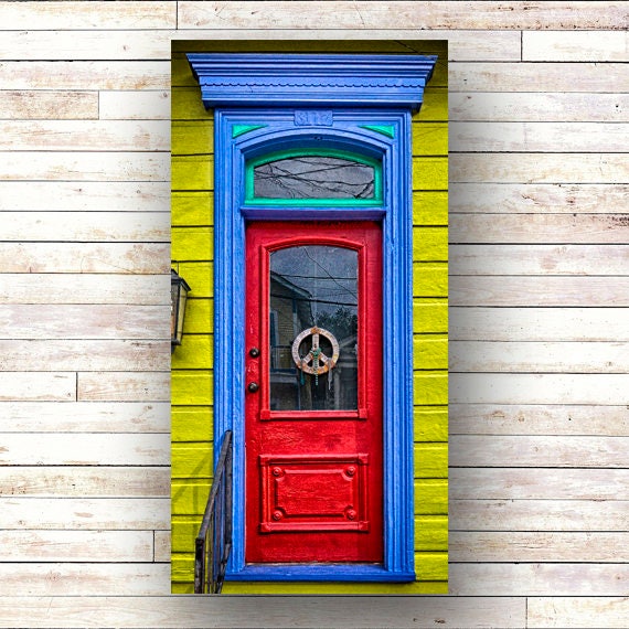 New Orleans Art PEACE NOLA French Quarter Doors Architecture Etsy
