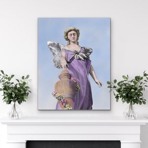 New Orleans Cemetery Angel Statue Art: Louisiana Fine Art Print