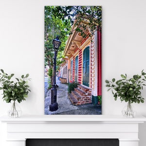 New Orleans Art CROOKED LAMP NOLA Doors Architecture New Orleans Photography Doors Shutters Cradled Deep Wood Panel image 1