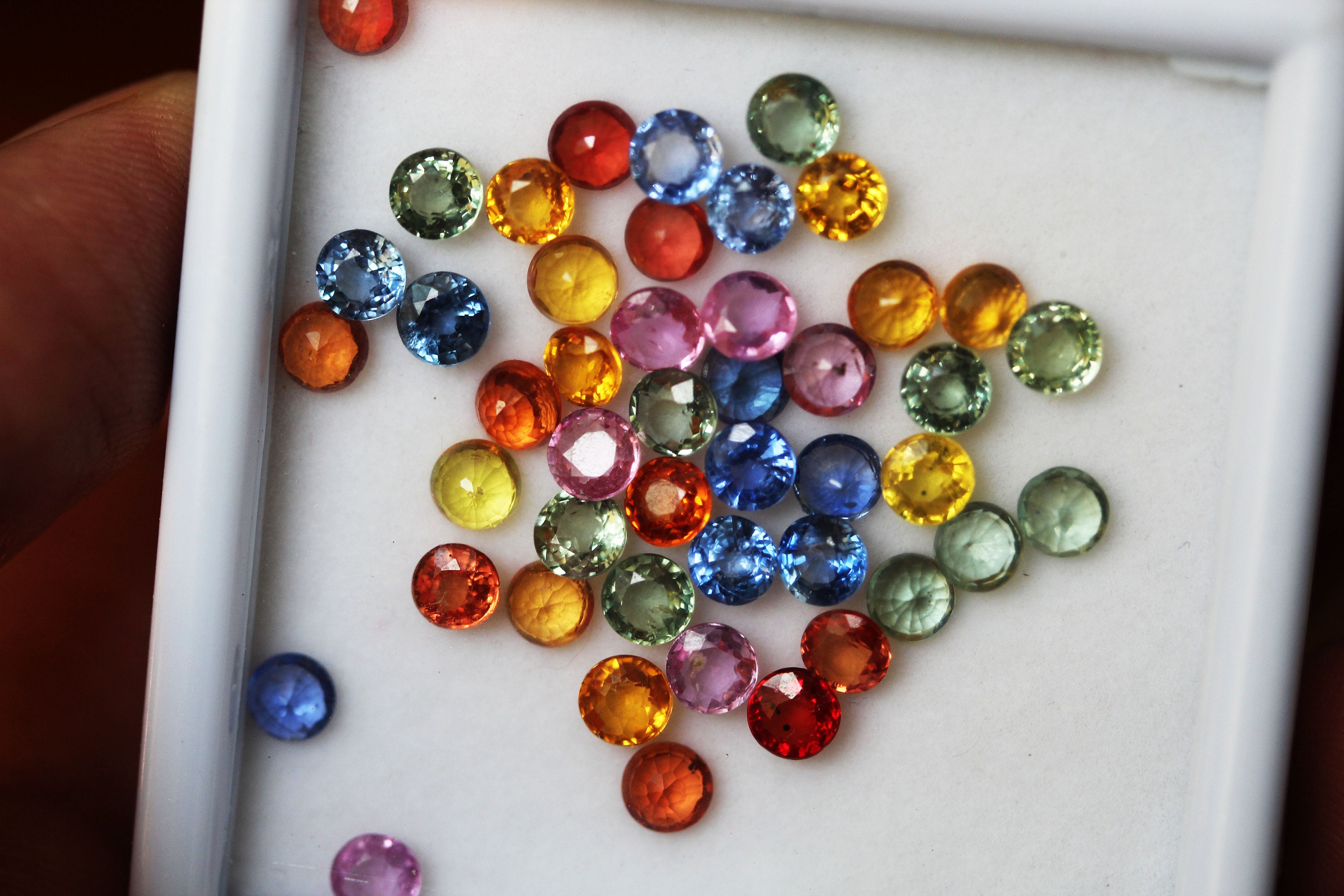 3mm Round Calliberated Rainbow Sapphires / Rainbow Sapphire Etsy