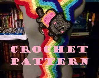 Muster: Nyan Cat Schal