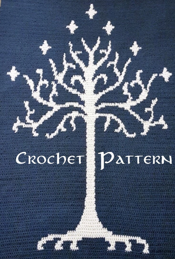 Pattern White Tree of Gondor Blanket