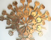 Lot of 39 Vintage Sargent Uncut Brass Keys - FREE Shipping in the USA