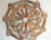 Lot of 22 Vintage Sargent Uncut Brass Keys - FREE Shipping in the USA
