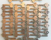 Lot of 47 Vintage Brass Keys - FREE Shipping in the USA
