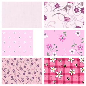 Pink Polycotton Fabric by the Yard – Floral, Solid, Tropical Breeze Prints (55" Wide)