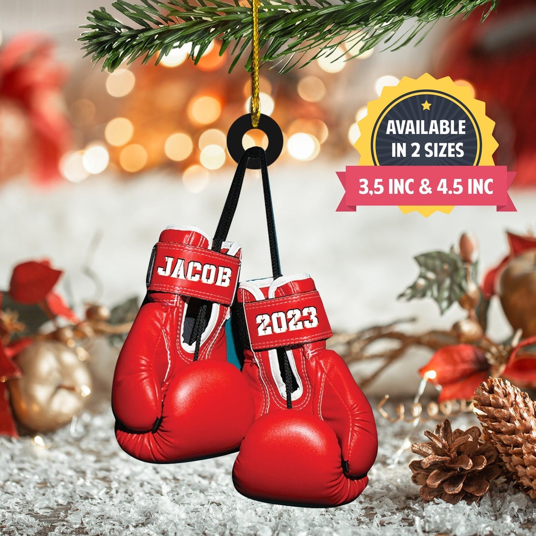 Custom Name Boxing Gloves Christmas Ornament Boxing Christmas - Etsy