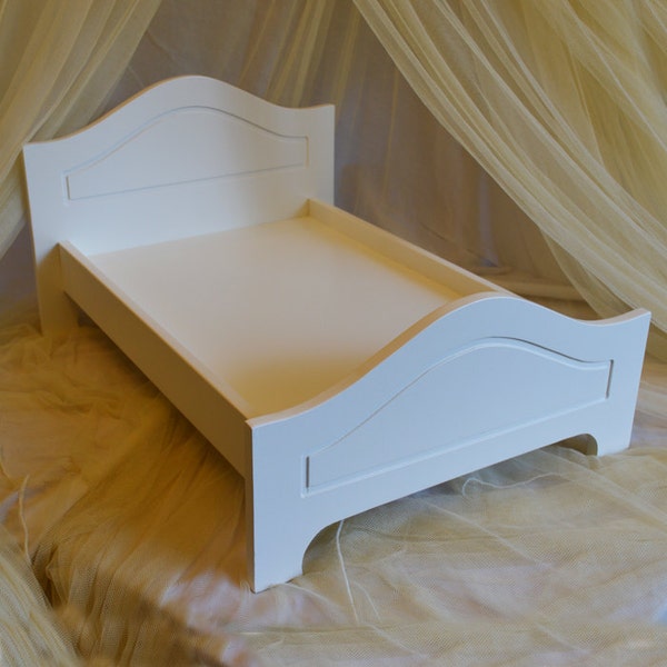 Wooden Doll Bed Etsy