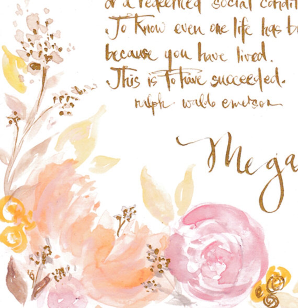 Custom Calligraphy Hand-painted Poetry-