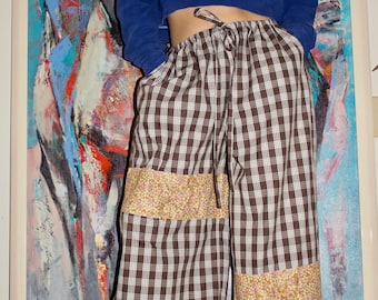 Furoshiki Pants - Brown Palaka