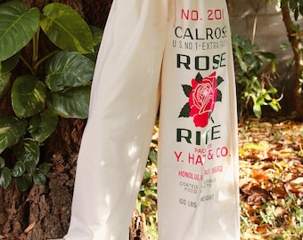 Calrose / Pantaloni a sacco di riso / Gamba super larga / Y. Hata / Unisex