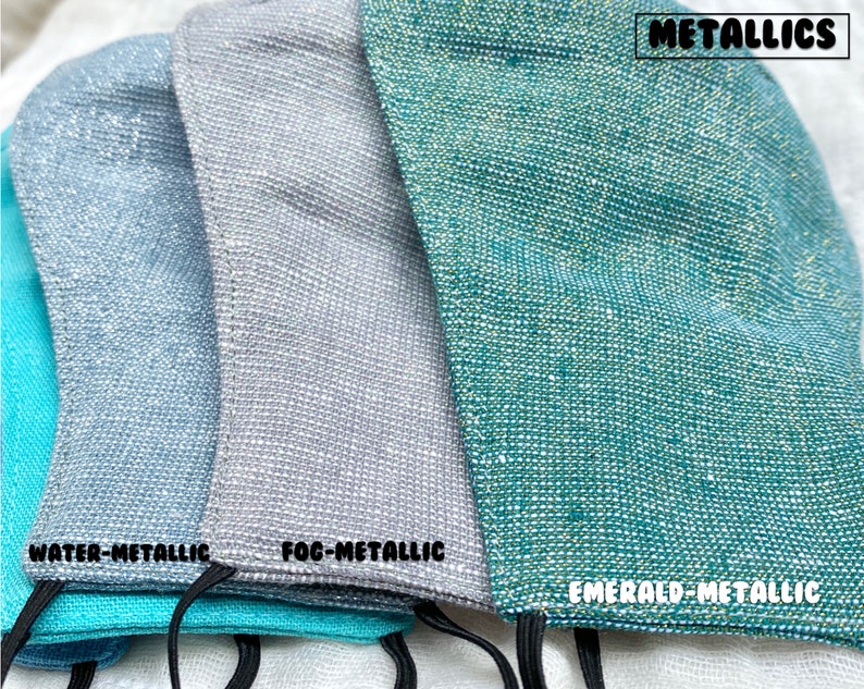 Made-To-Order AdultTeen & Kids Face Mask  Reusable Washable Emerald Metallic