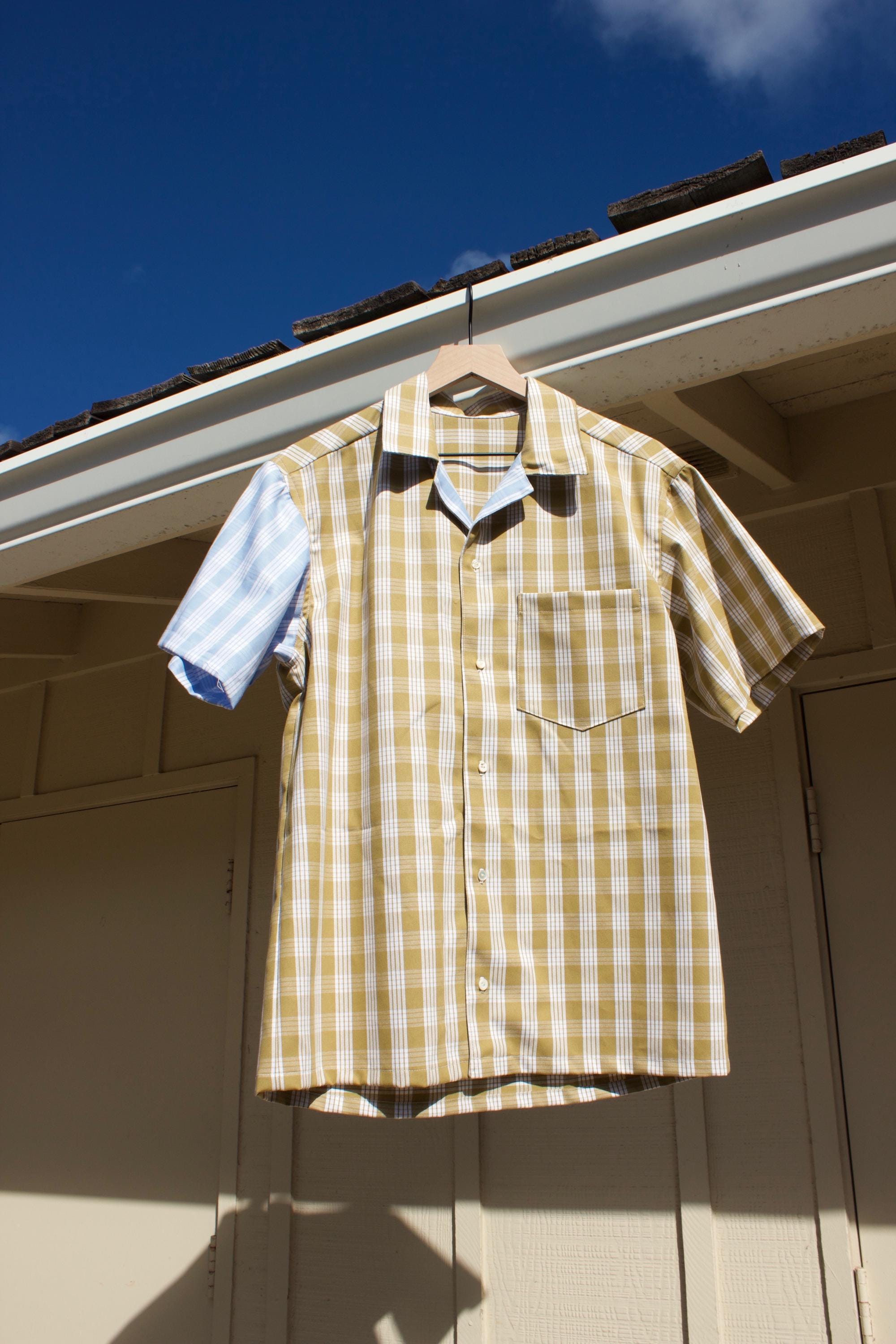 トップス PALAKA SHORT SLEEVE SHIRT Palaka Short Sleeve Button up Shirt - Etsy