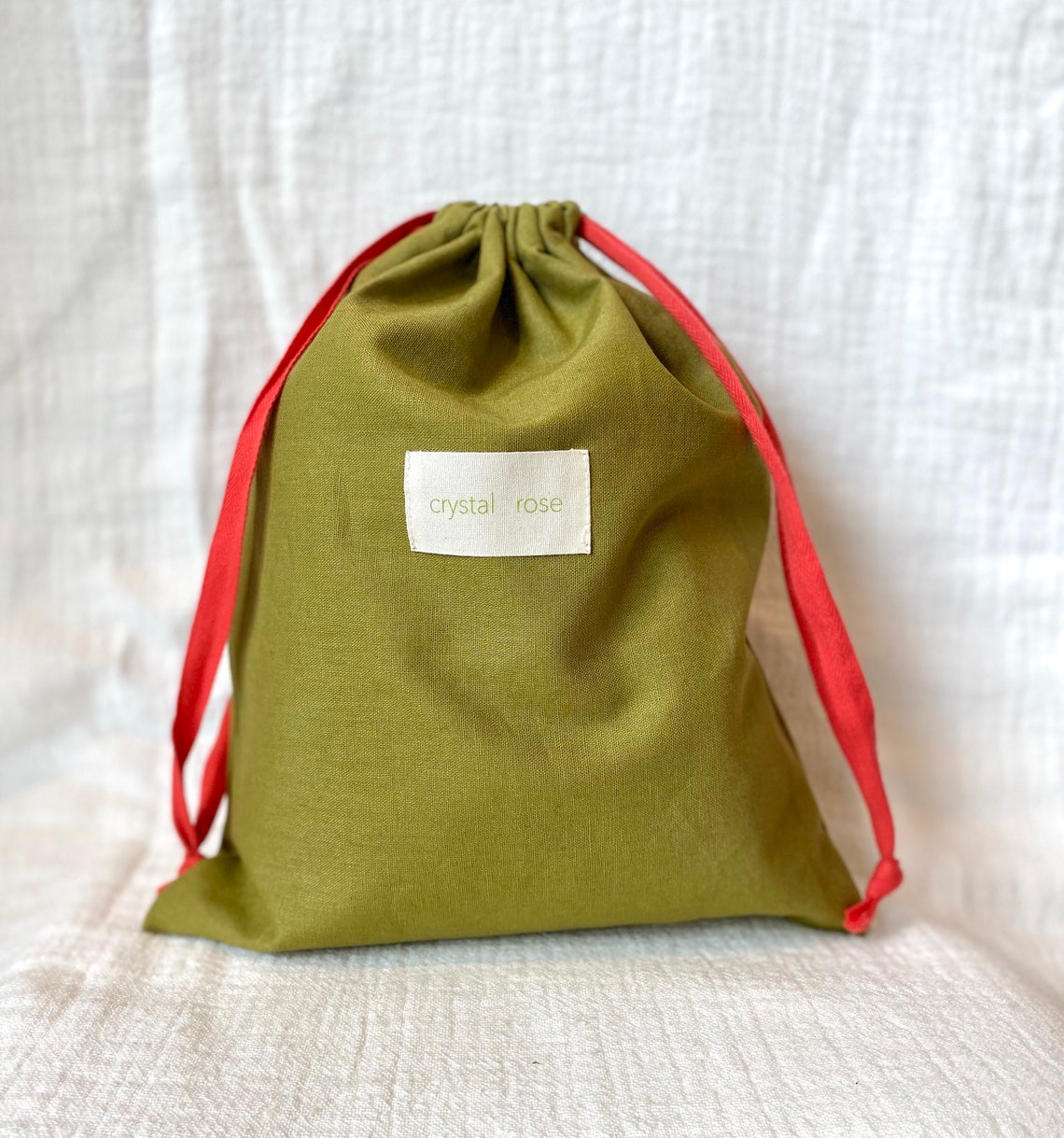 Drawstring Travel Bag Standard Size Linen Cotton blend Etsy