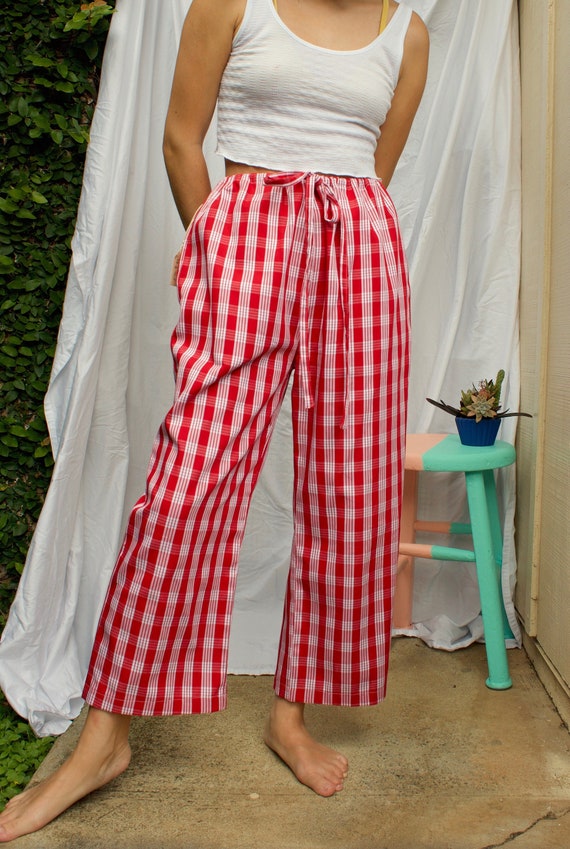 Drawstring Palaka Pants | Straight Leg