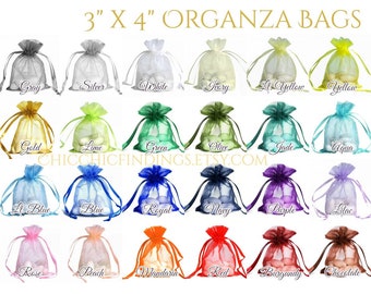 3X4 Inches Organza Bags Wedding Favor Bags Party Gift Bags Candy Bag Jewelry Pouch Drawstring Bag Gift Packaging Bag