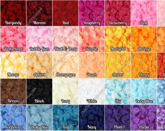 40+ Colors Silk Rose Petals, 300 Petals, DIY Aisle Runner, Rose Petal Aisle Runner, Flower Girl Petals, Petal Toss, Wedding Petals