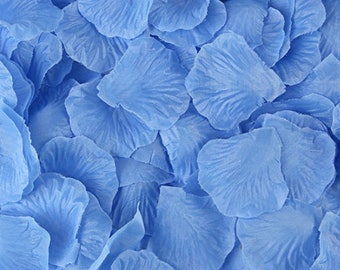 Cornflower Blue Rose Petals, Silk Rose Petals, DIY Aisle Runner, Rose Petal Aisle Runner, Flower Girl Petals, Petal Toss, Wedding Petals