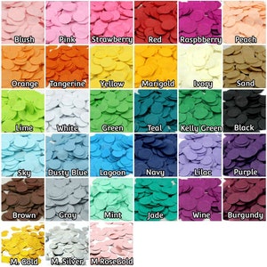 Coriandoli di carta velina di oltre 33 colori - Rotondi da 1 pollice - Mescola e abbina coriandoli, coriandoli con palloncini, coriandoli per feste